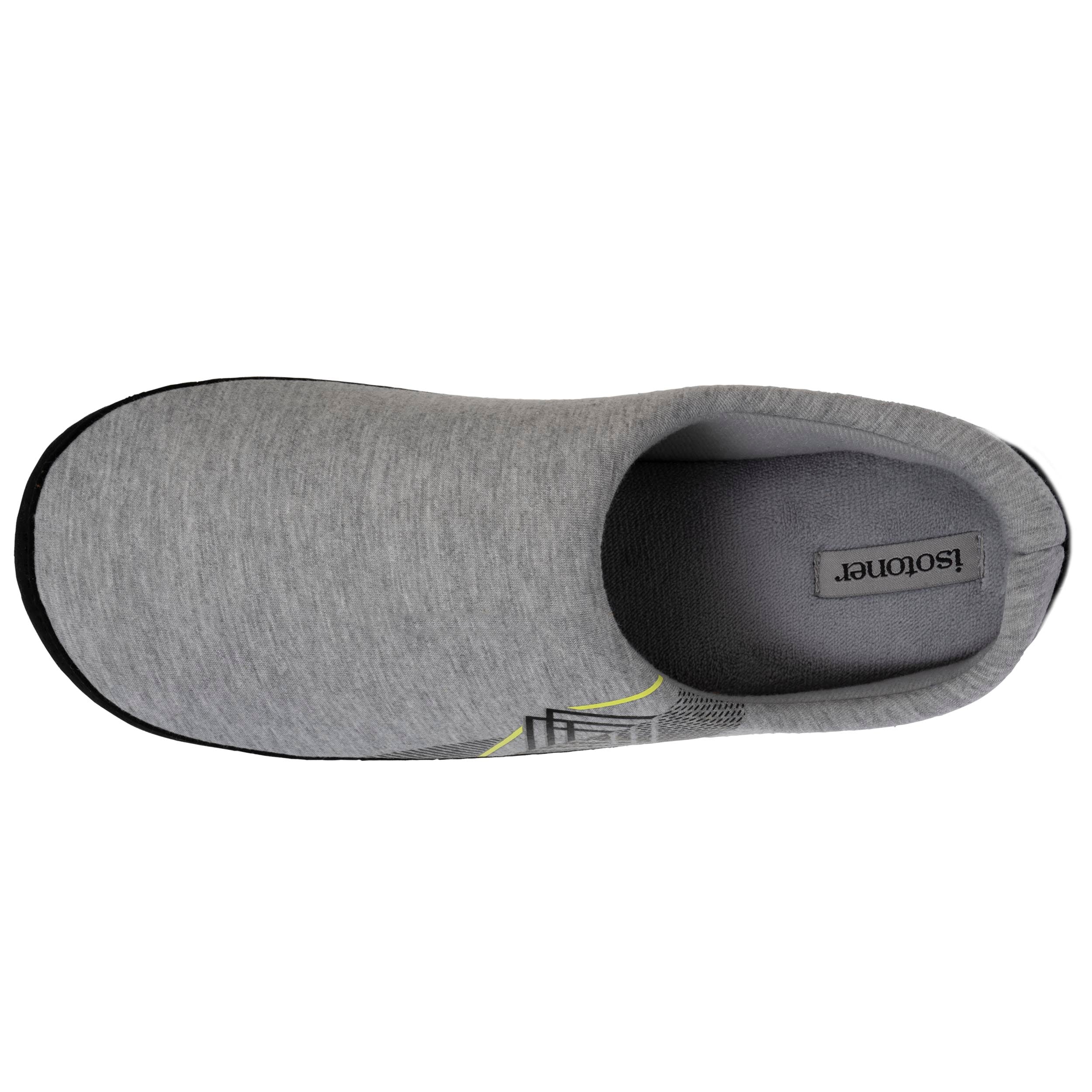 Chaussons Chaussons mules Homme jersey Gris foncé homme gris Isotoner Chaussons Chaussons mules Homme jersey Gris foncé homme gris Gris clair