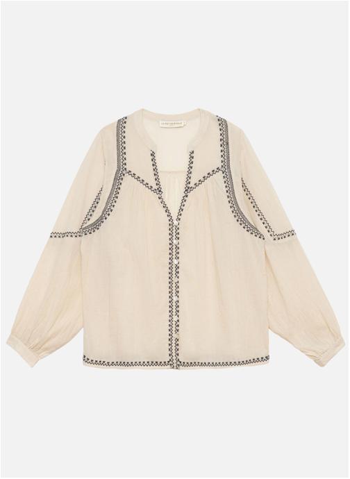 La Petite Etoile Blouses Blouse - BLANKA - 11-ecru/Noir femme beige