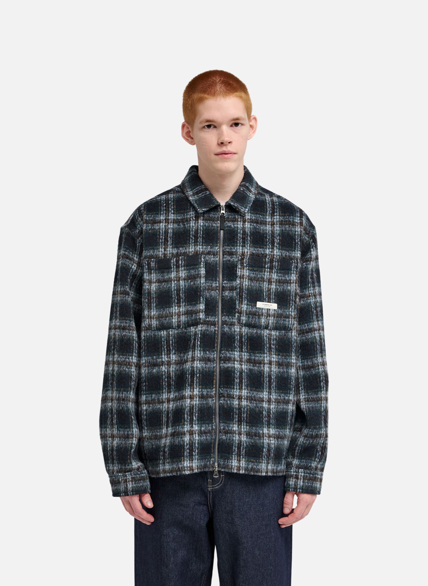 Blousons Fuzzy Check homme multicolore Element Blousons Fuzzy Check homme multicolore Multicouleur