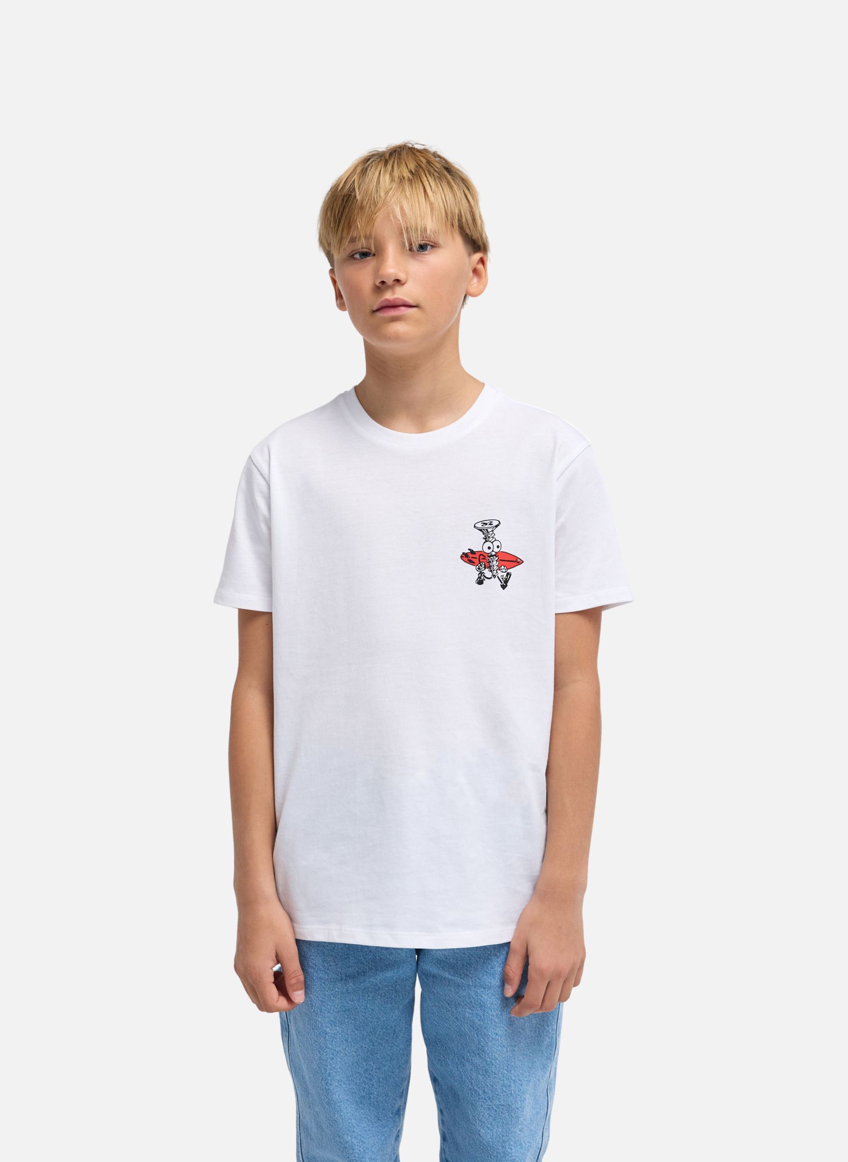 Tee-shirts Crayon Wave garçon blanc Billabong Tee-shirts Crayon Wave garçon blanc Blanc