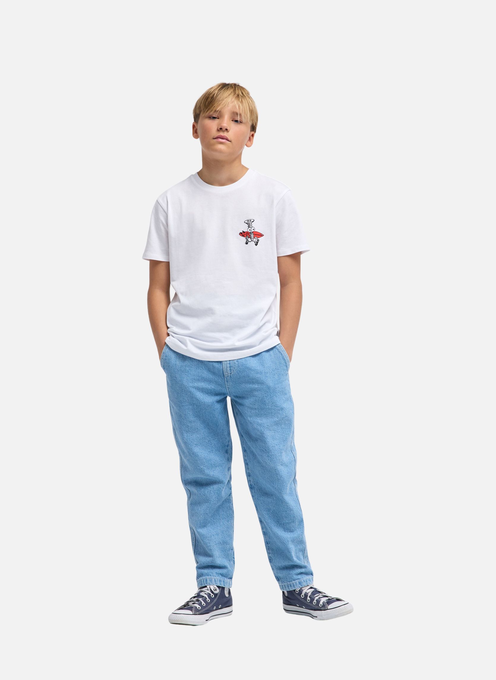 Tee-shirts Crayon Wave garçon blanc Billabong Tee-shirts Crayon Wave garçon blanc Blanc