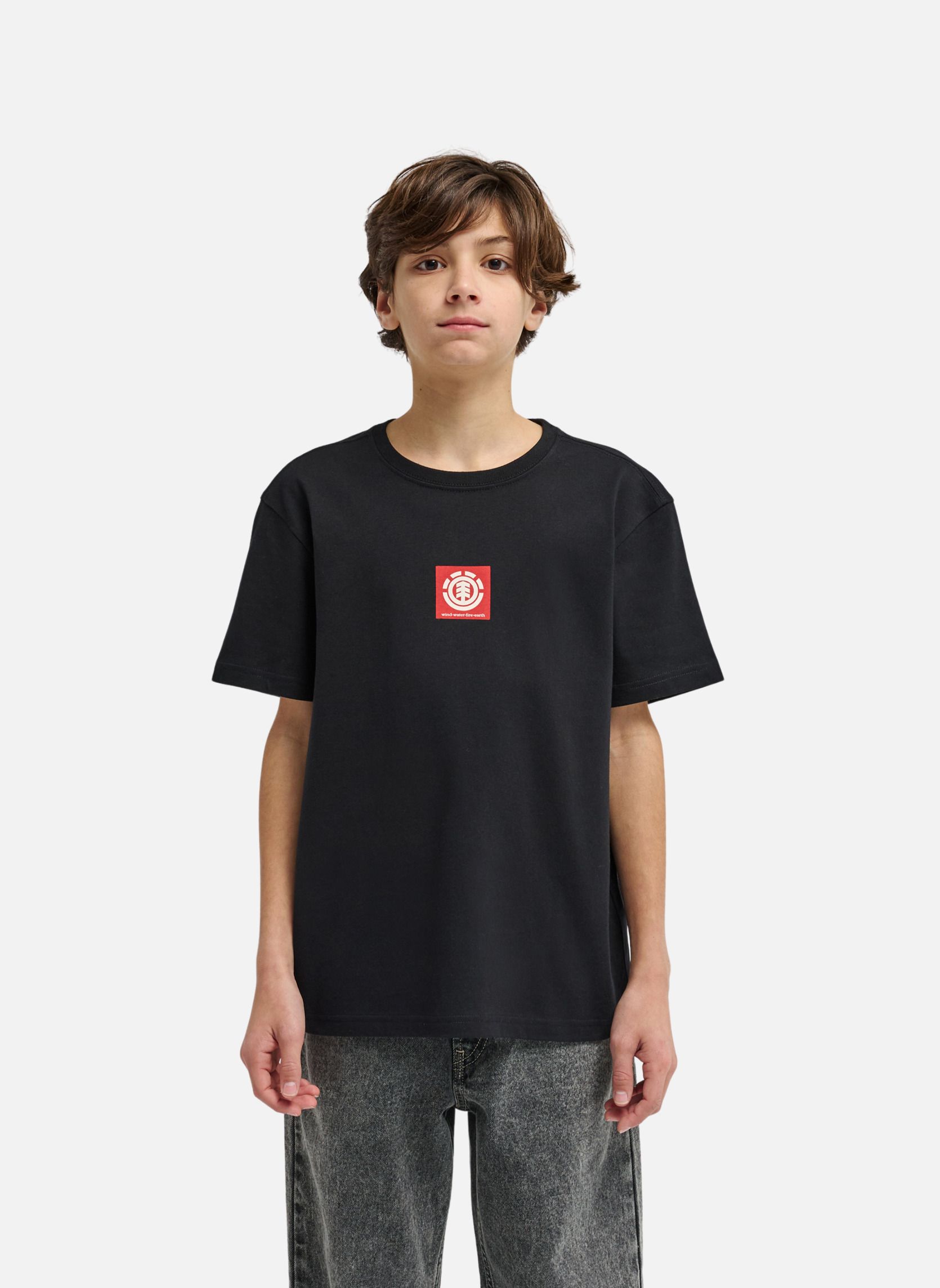 Tee-shirts Square Logo garçon noir Element Tee-shirts Square Logo garçon noir Noir