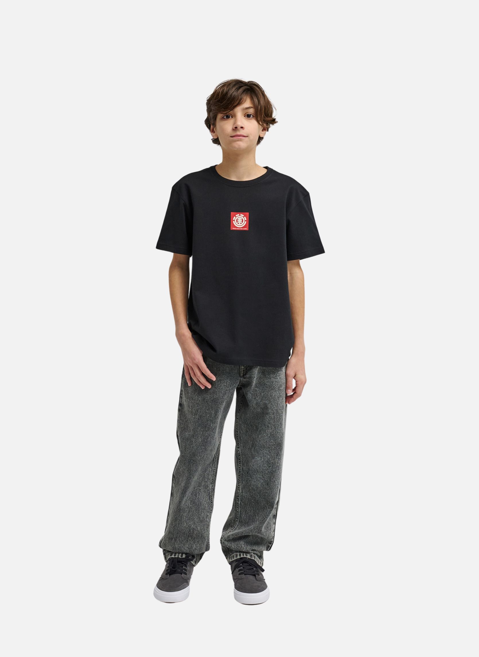 Tee-shirts Square Logo garçon noir Element Tee-shirts Square Logo garçon noir Noir