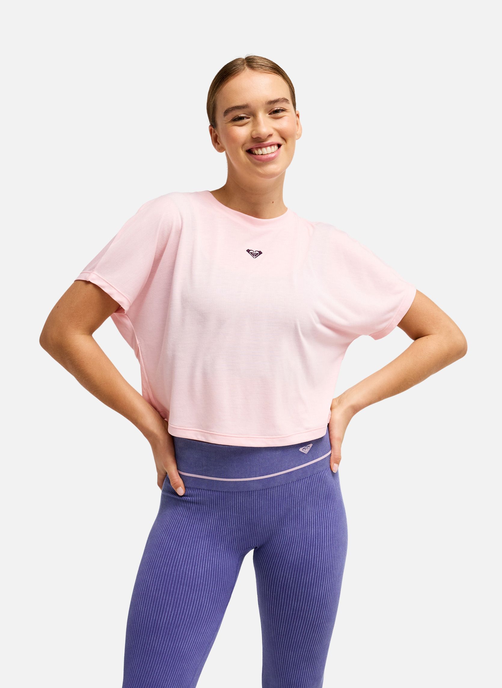 Tee-shirts Everyday Flow femme rose Roxy Tee-shirts Everyday Flow femme rose Rose