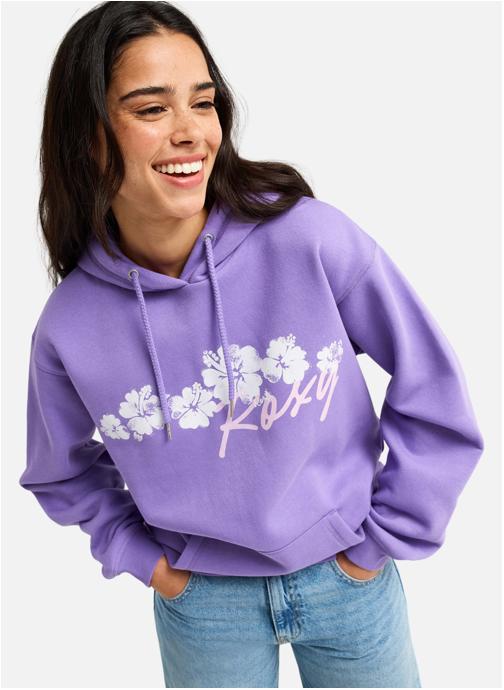 Roxy Sweats à capuche Surf Stoked Brushed femme violet