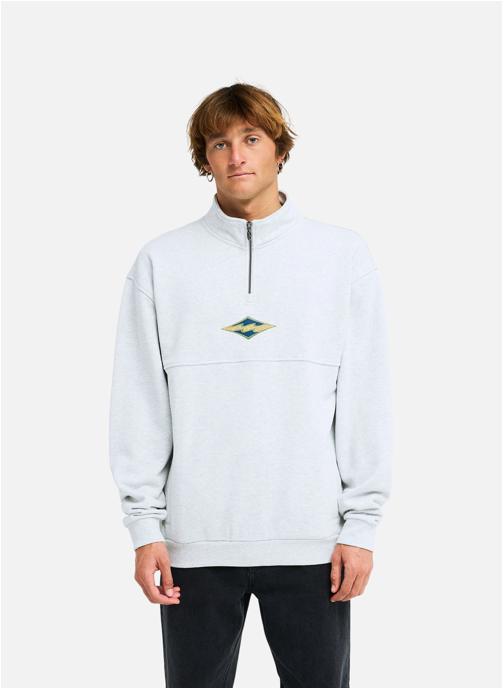 Billabong Sweats à capuche Burleigh Mock Neck homme gris