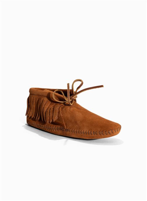 Minnetonka Bottes Classic Fringe Softsole femme marron