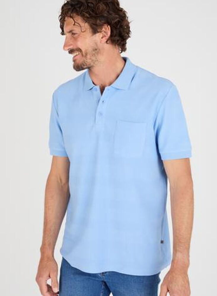 Polos 85015 homme bleu Damart Polos 85015 homme bleu Bleu pastel