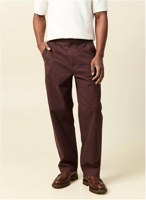 Bonobo Pantalons droits CHINOBAGGYH homme marron