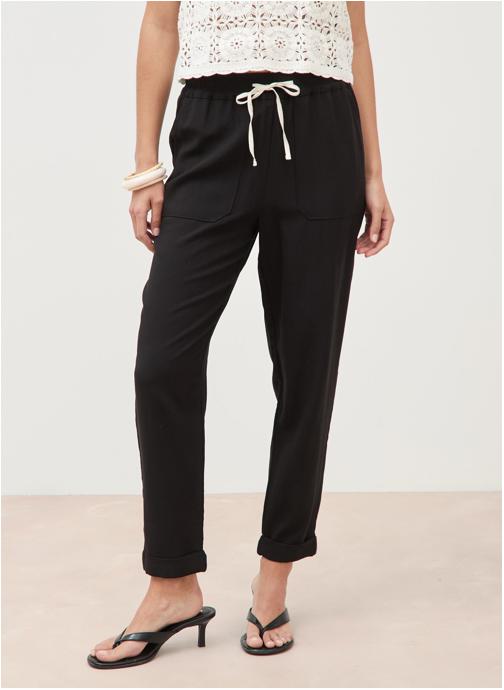 Bonobo Pantalons droit RELAXPAN#F femme noir