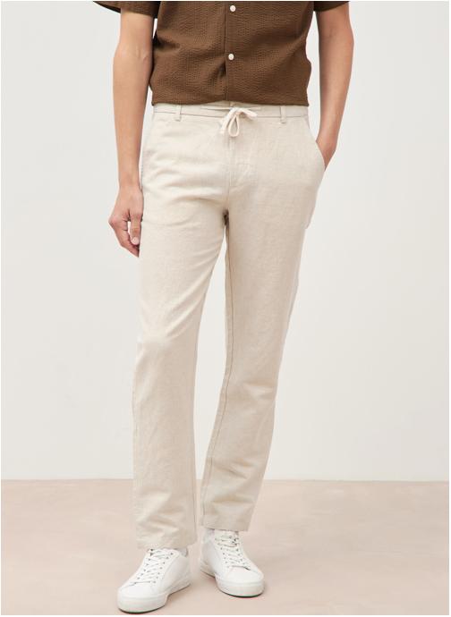 Bonobo Pantalons droits NEWLISUM2H homme blanc