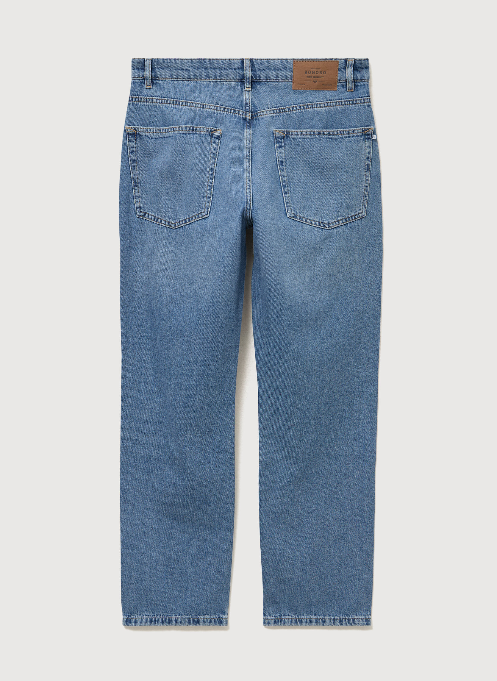 Jeans droit RIO-LINEN homme bleu Bonobo Jeans droit RIO-LINEN homme bleu Bleu clair