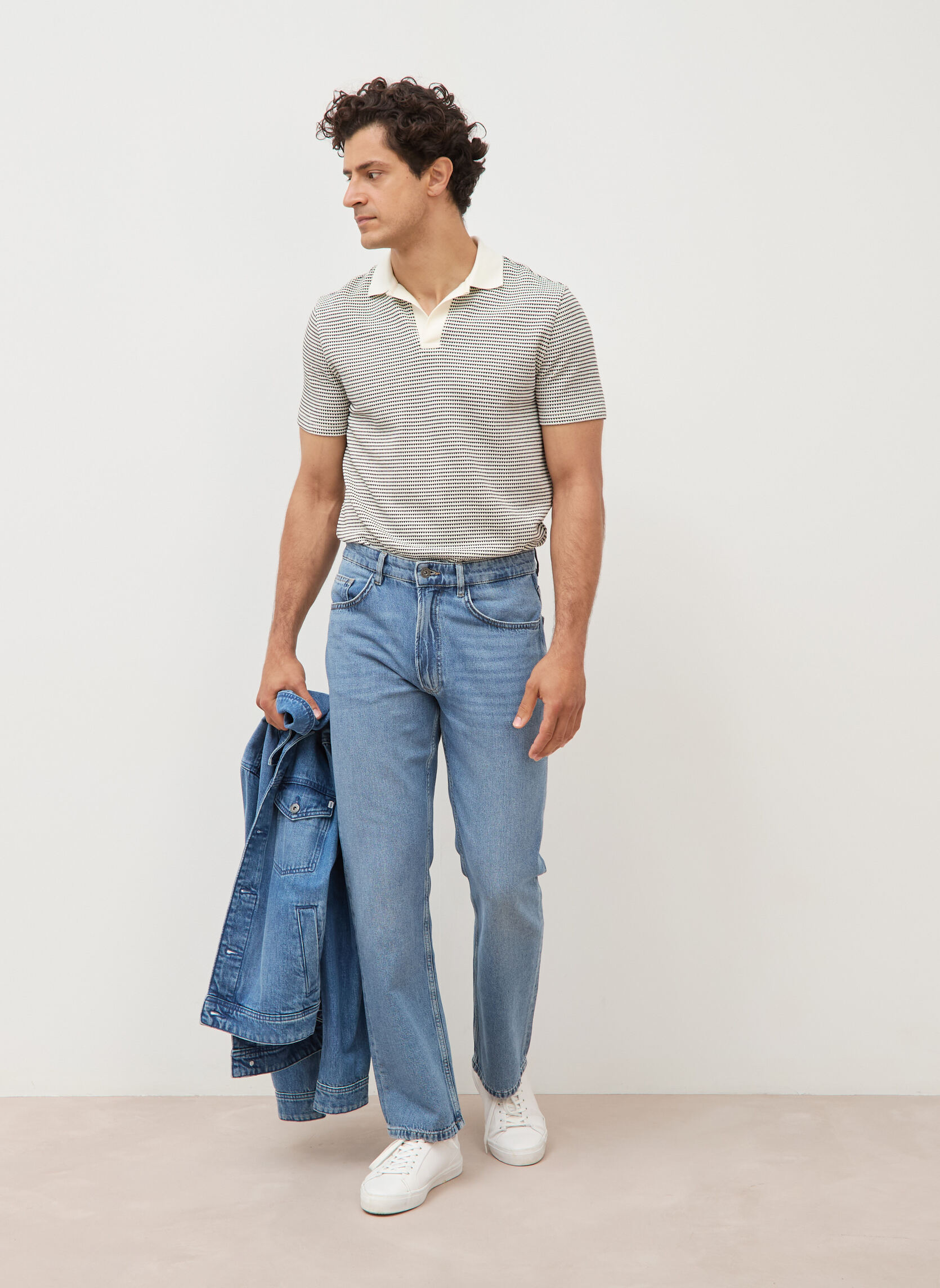Jeans droit RIO-LINEN homme bleu Bonobo Jeans droit RIO-LINEN homme bleu Bleu clair