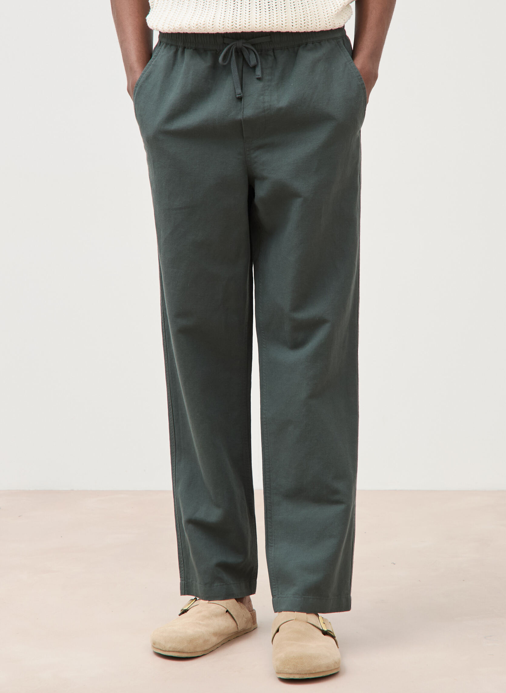 Pantalons droits ENFIJAQ2H homme vert Bonobo Pantalons droits ENFIJAQ2H homme vert Kaki