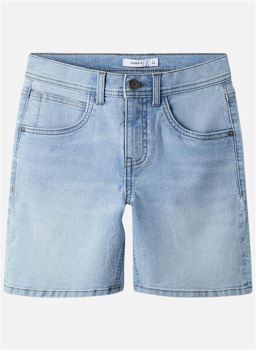 Name it Pantalons Short coton mélangé droit - 13252817 garçon bleu