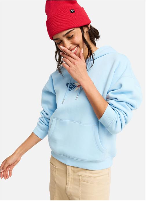 Roxy Sweats à capuche Perfect Place Brushed femme bleu