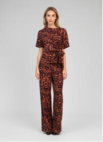 Pantalons droit PANTALON PHLORA graphie bordeaux femme orange An'ge Pantalons droit PANTALON PHLORA graphie bordeaux femme orange Orange
