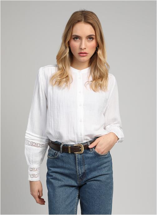 An'ge Chemises SOJANYLA femme blanc