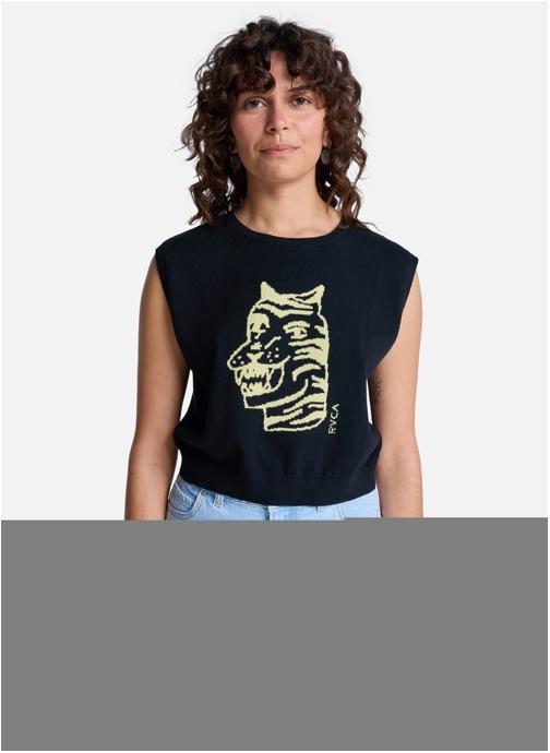 RVCA Pulls Antonia Figueiredo Tiger femme noir