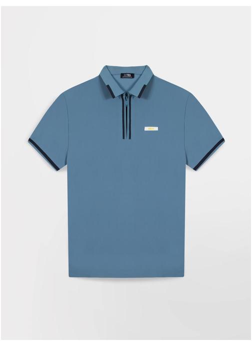 TBS Polos Polo manches courtes WAYATPOL FJORD homme bleu