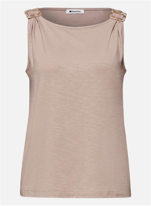 Street One Débardeurs Débardeur droit - 325242 femme beige