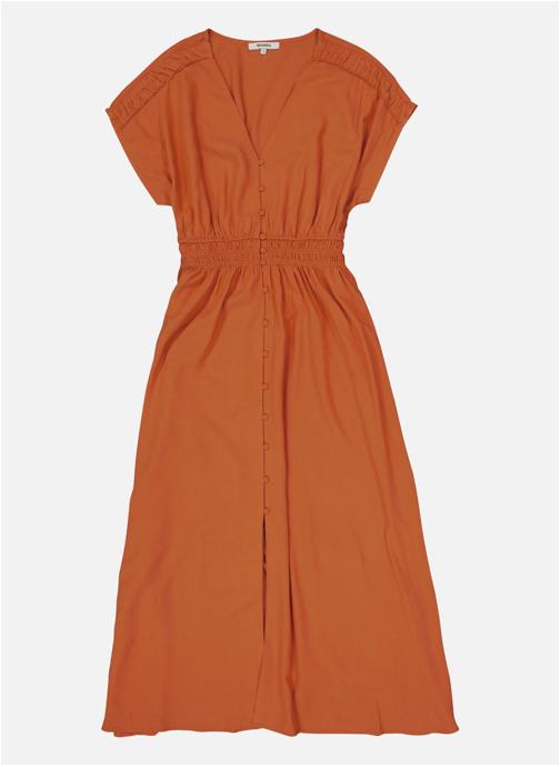 Garcia Robes Robe longue ajustée - P260285 femme orange