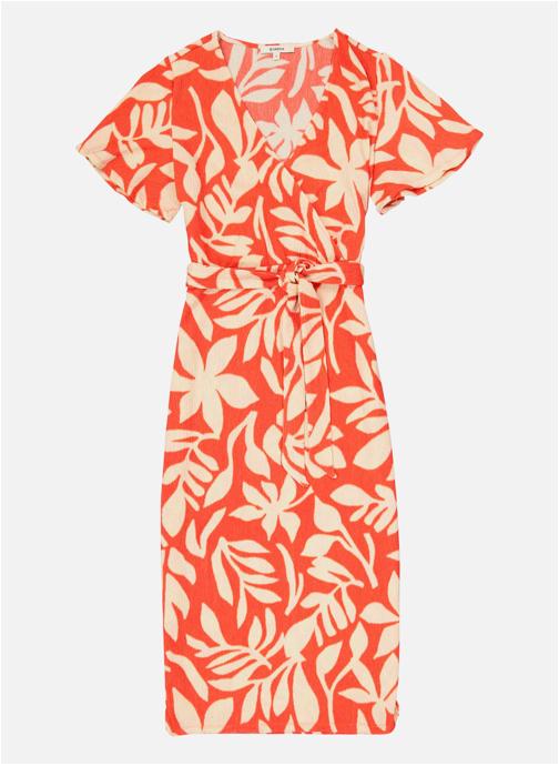 Garcia Robes Robe longue floral droit - P260282 femme orange