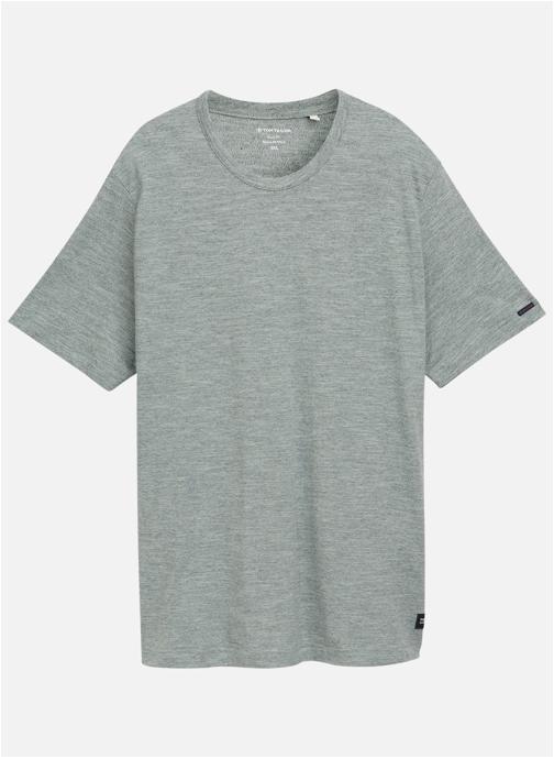 Tom Tailor Tee-shirts T-shirt coton col rond droit - 1051868 homme vert