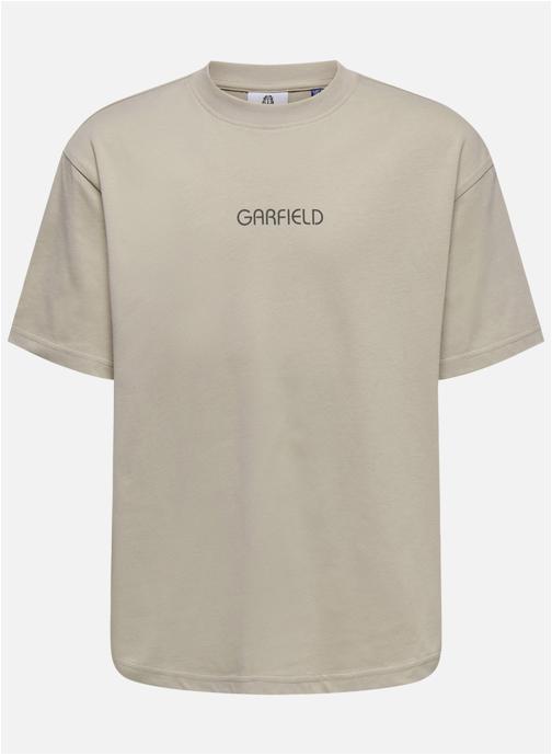 Only & Sons Tee-shirts T-shirt coton biologique col rond droit - 22038722 garçon beige