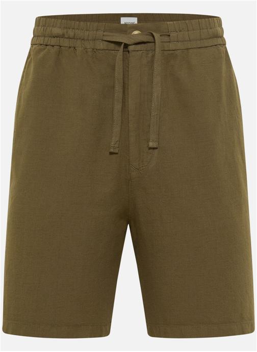 MUSTANG Shorts Short Chino coton et lin mélangé droit - 1017757 homme vert