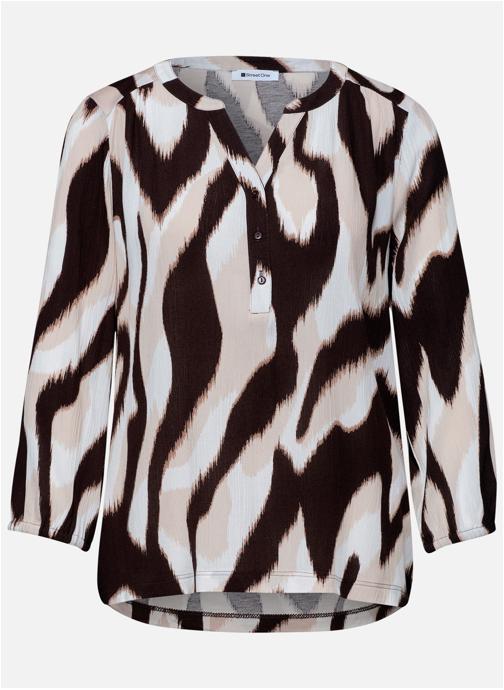 Street One Blouses Blouse droite - 325085 femme marron