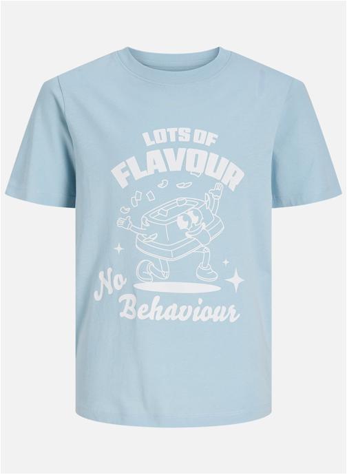 Jack & Jones Tee-shirts T-shirt coton col rond droit - 12289888 garçon bleu