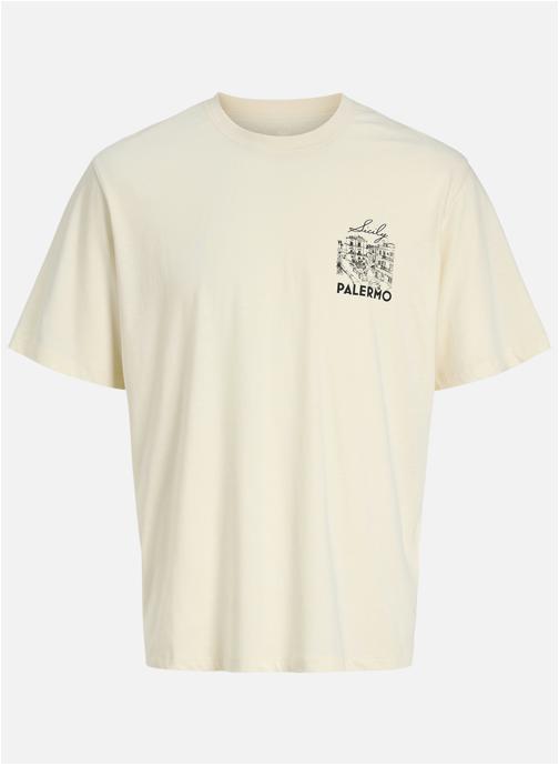 Jack & Jones Tee-shirts T-shirt coton biologique col rond droit - 12302725 garçon beige