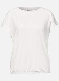 Tee-shirts T-shirt col rond droit MILANO - 325078 femme blanc Street One Tee-shirts T-shirt col rond droit MILANO - 325078 femme blanc Blanc