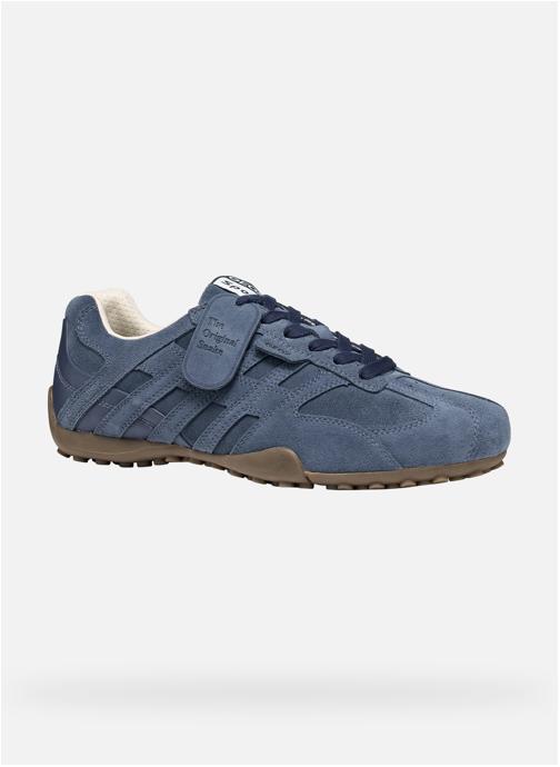 Geox Baskets basses U SNAKE homme bleu