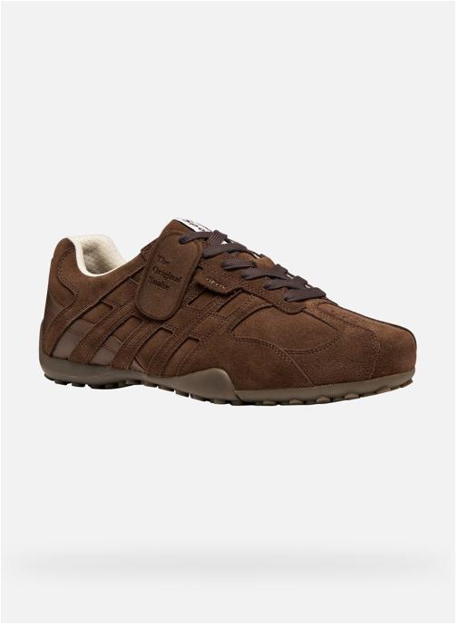 Geox Baskets basses U SNAKE homme marron