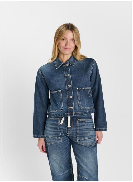Le temps des cerises Vestes Veste AKSEL Blue femme bleu