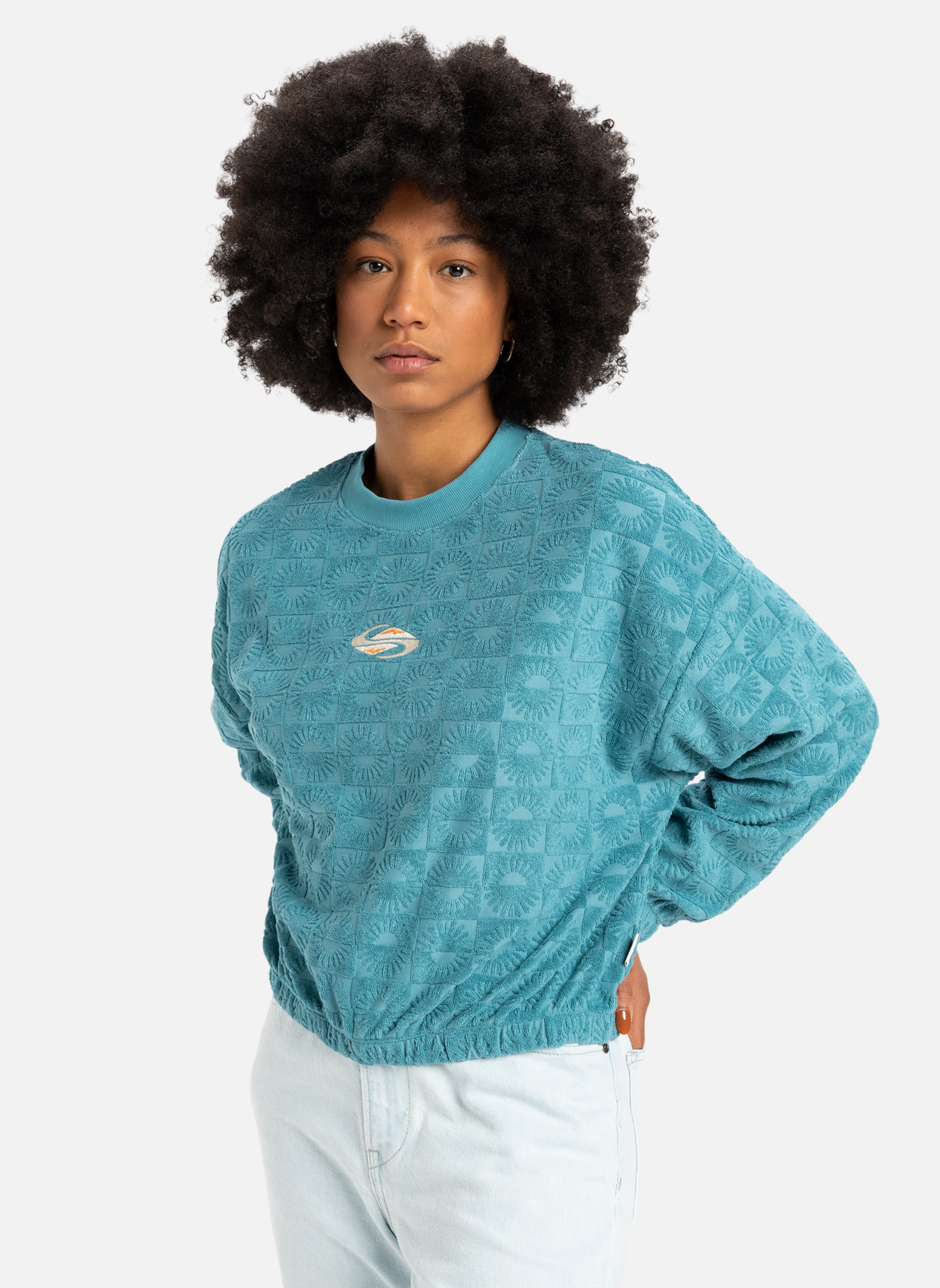 Sweats à capuche Tropic Day Sponge femme bleu Quiksilver Sweats à capuche Tropic Day Sponge femme bleu Bleu
