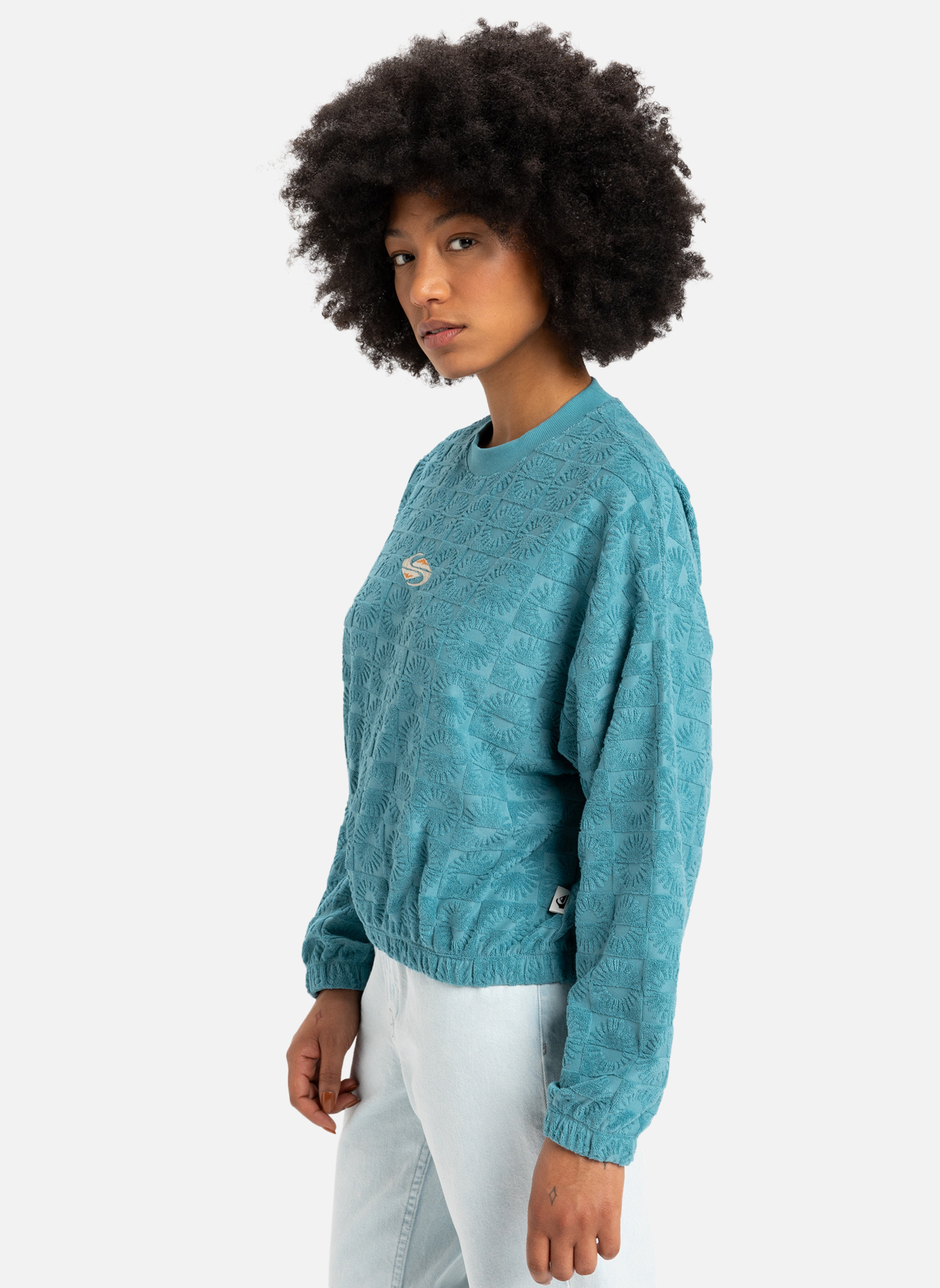 Sweats à capuche Tropic Day Sponge femme bleu Quiksilver Sweats à capuche Tropic Day Sponge femme bleu Bleu