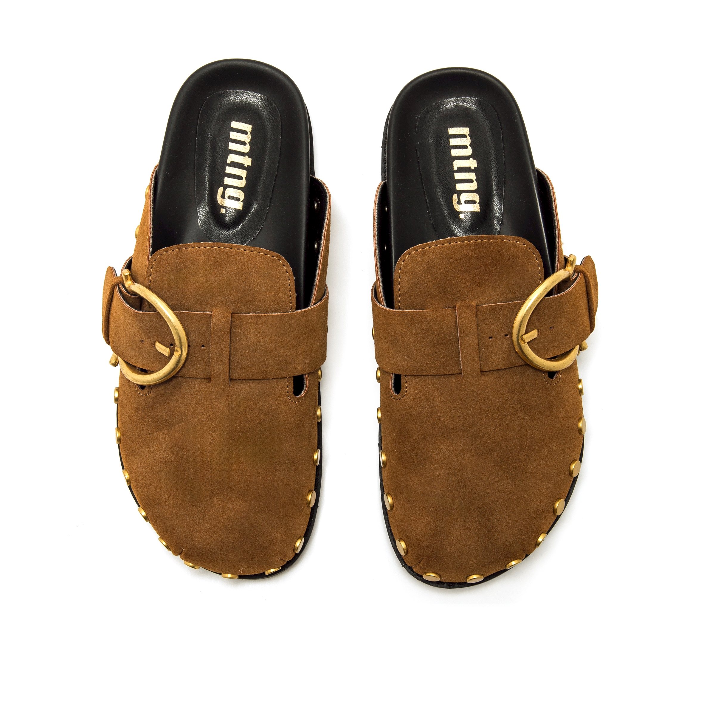 Mules Chaussures plates Femme MTNG SIA beige femme marron MTNG Mules Chaussures plates Femme MTNG SIA beige femme marron Cognac