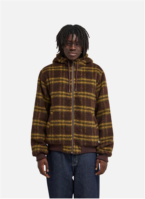 Element Blousons Dulcey Fuzzy Check homme marron