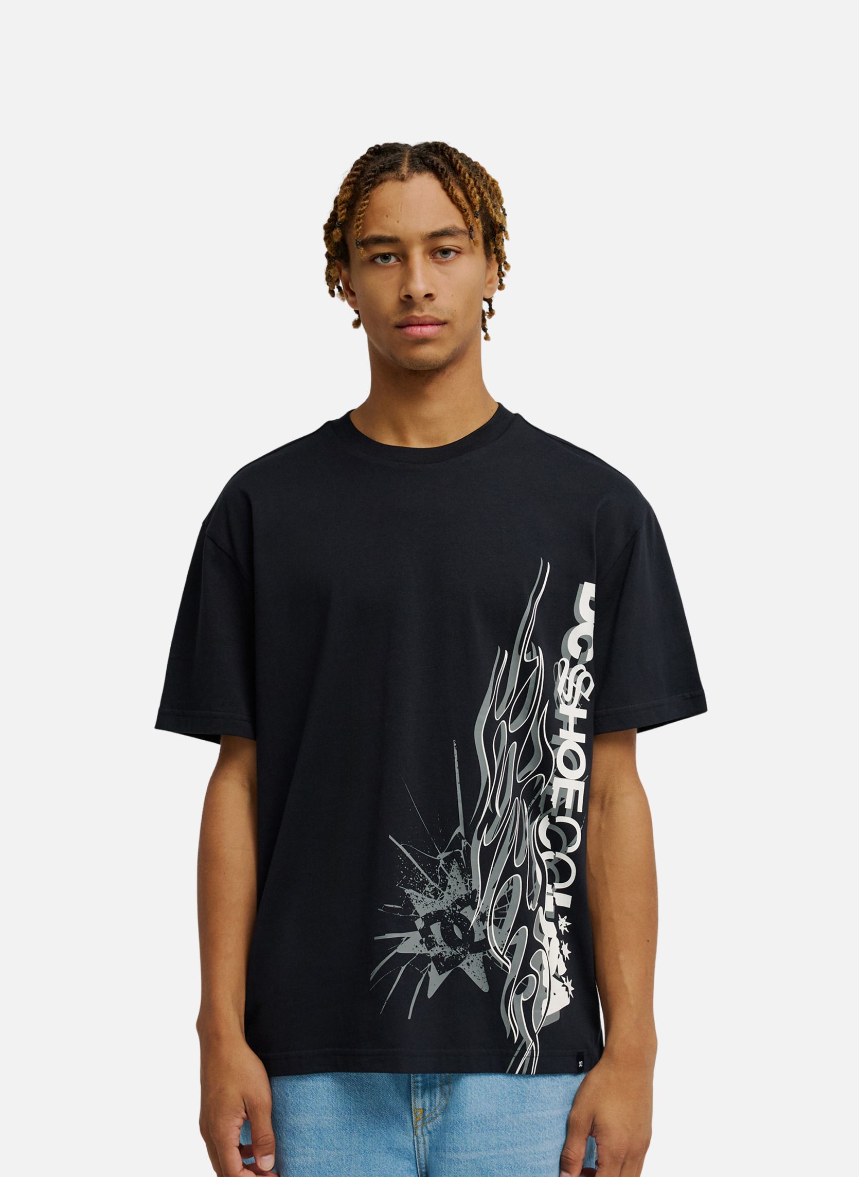 Tee-shirts DC Side Flame homme noir DC Shoes Tee-shirts DC Side Flame homme noir Noir