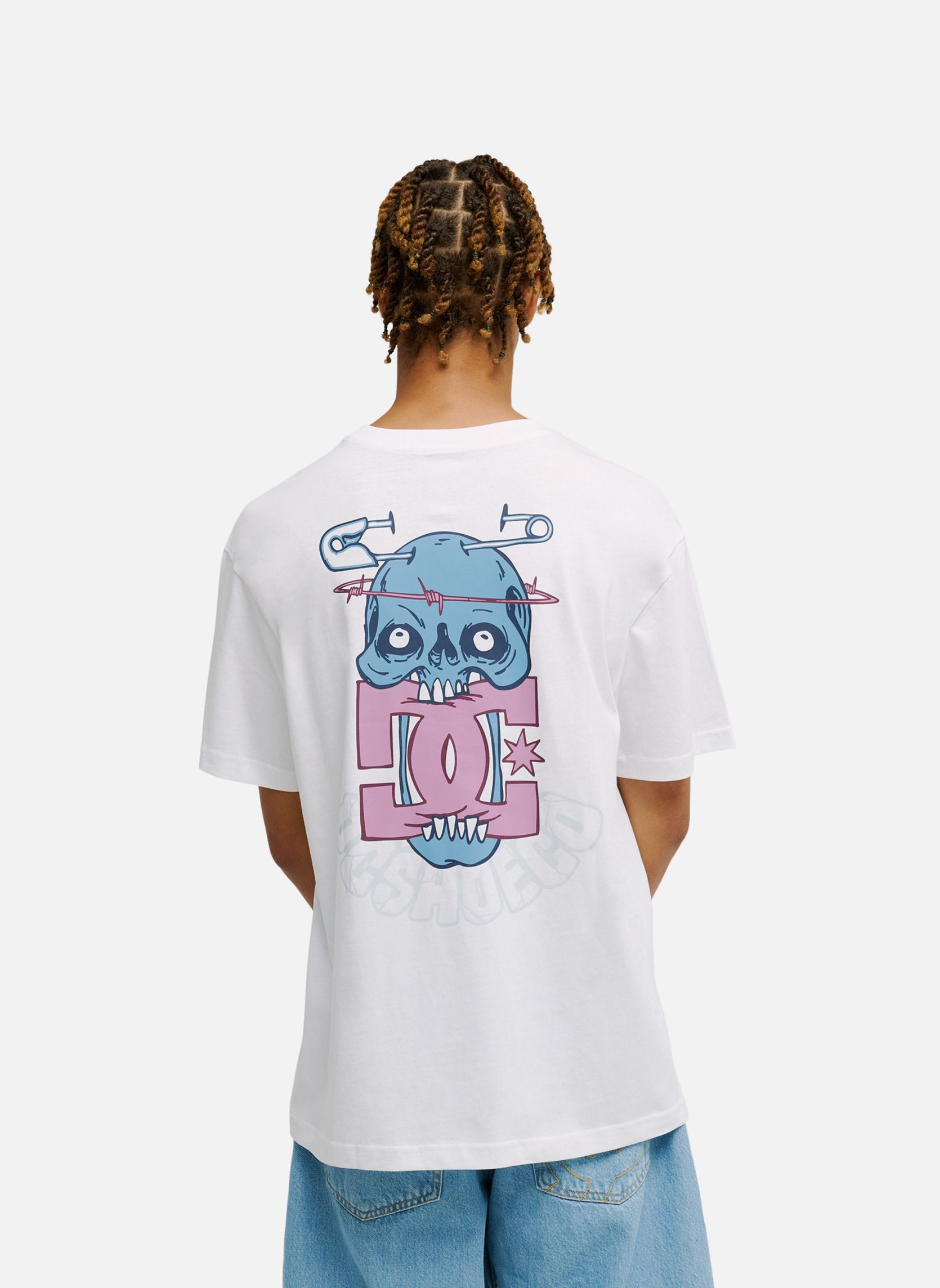 Tee-shirts DC Safety Skull homme blanc DC Shoes Tee-shirts DC Safety Skull homme blanc Blanc