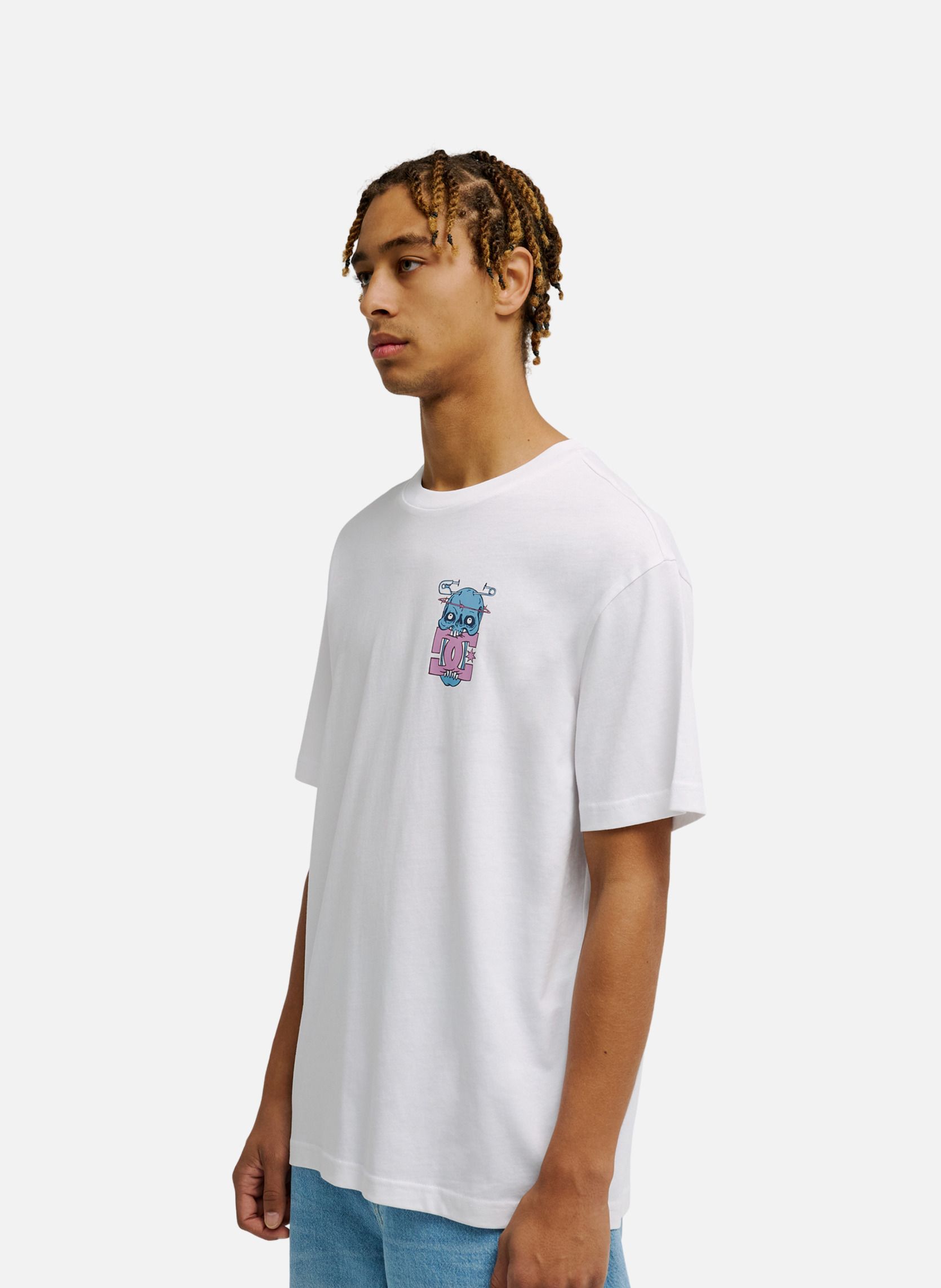Tee-shirts DC Safety Skull homme blanc DC Shoes Tee-shirts DC Safety Skull homme blanc Blanc
