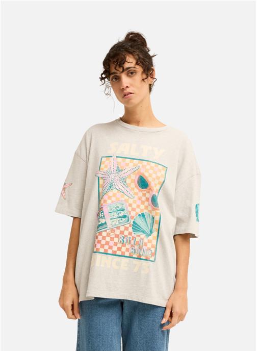 Billabong Tee-shirts Salty Since femme gris
