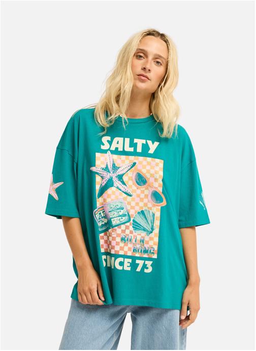 Billabong Tee-shirts Salty Since femme vert