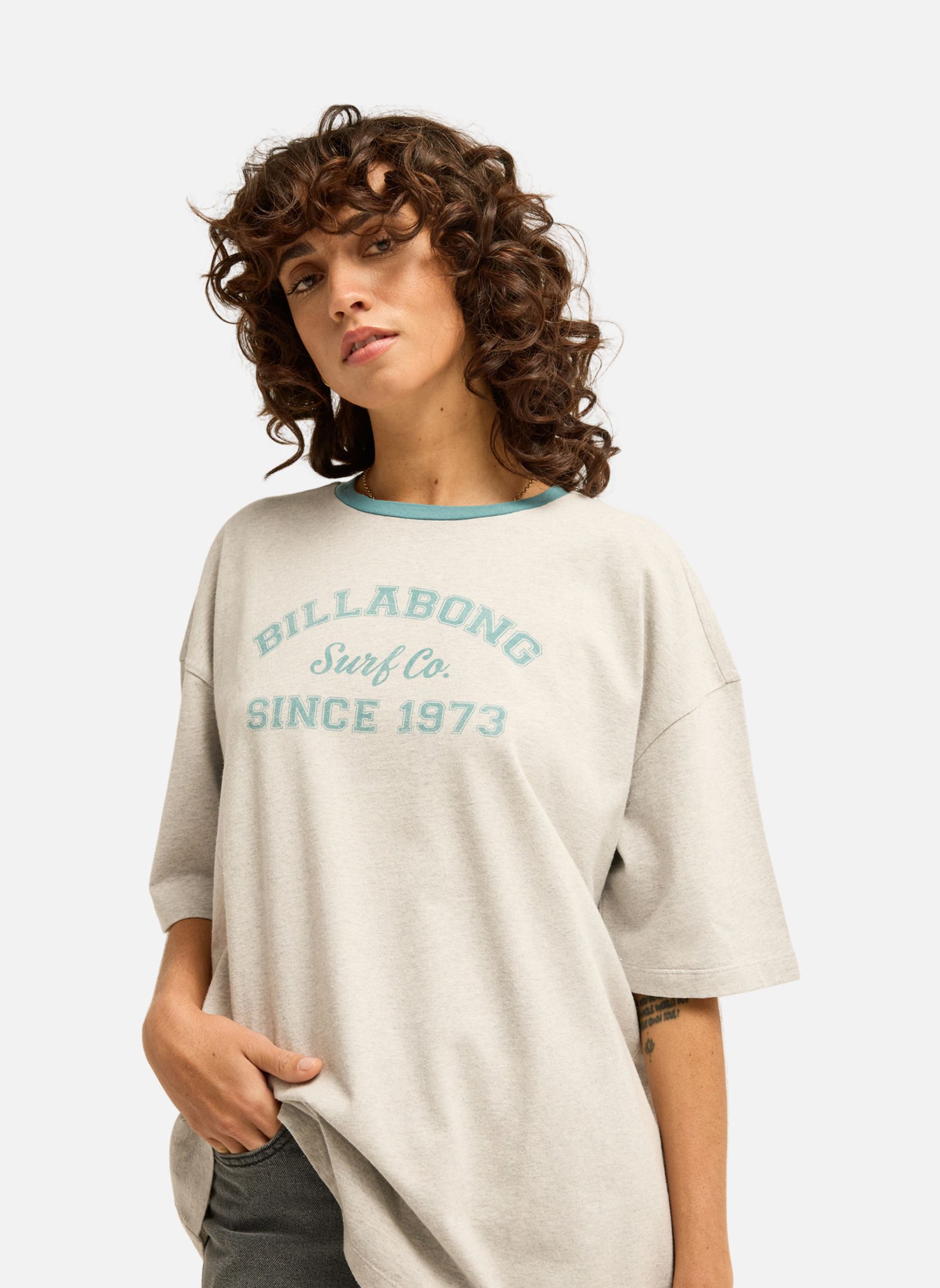 Tee-shirts Fresh Breeze femme gris Billabong Tee-shirts Fresh Breeze femme gris Gris