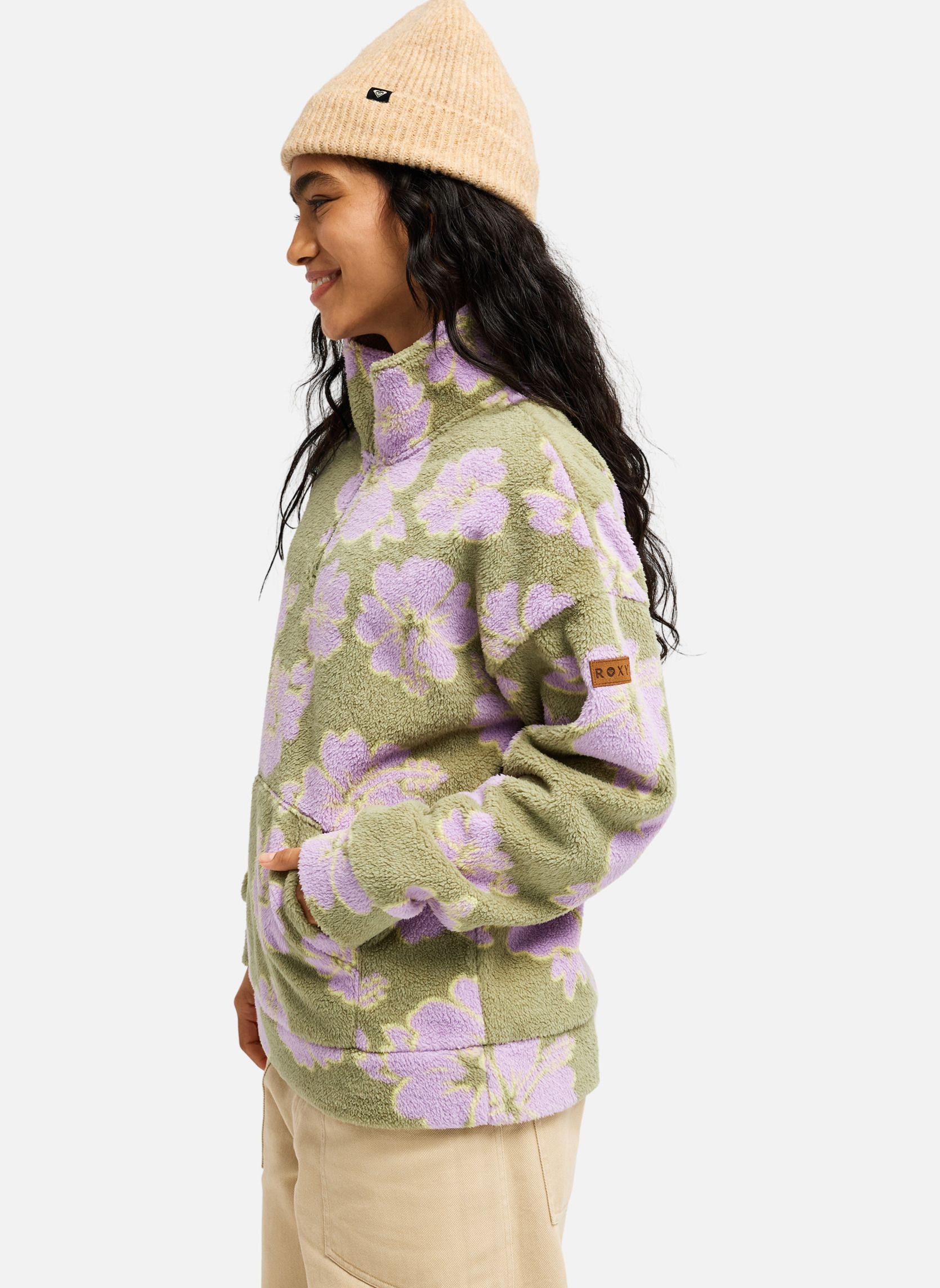 Vestes polaires Live Out Loud femme vert Roxy Vestes polaires Live Out Loud femme vert Vert