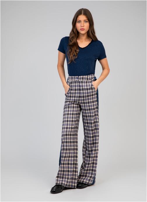 An'ge Pantalons droit PANTALON PRISKALY bleu femme bleu