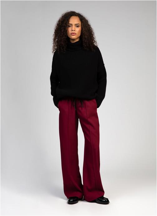 An'ge Pantalons droit PANTALON PAMJO malaga femme bordeaux